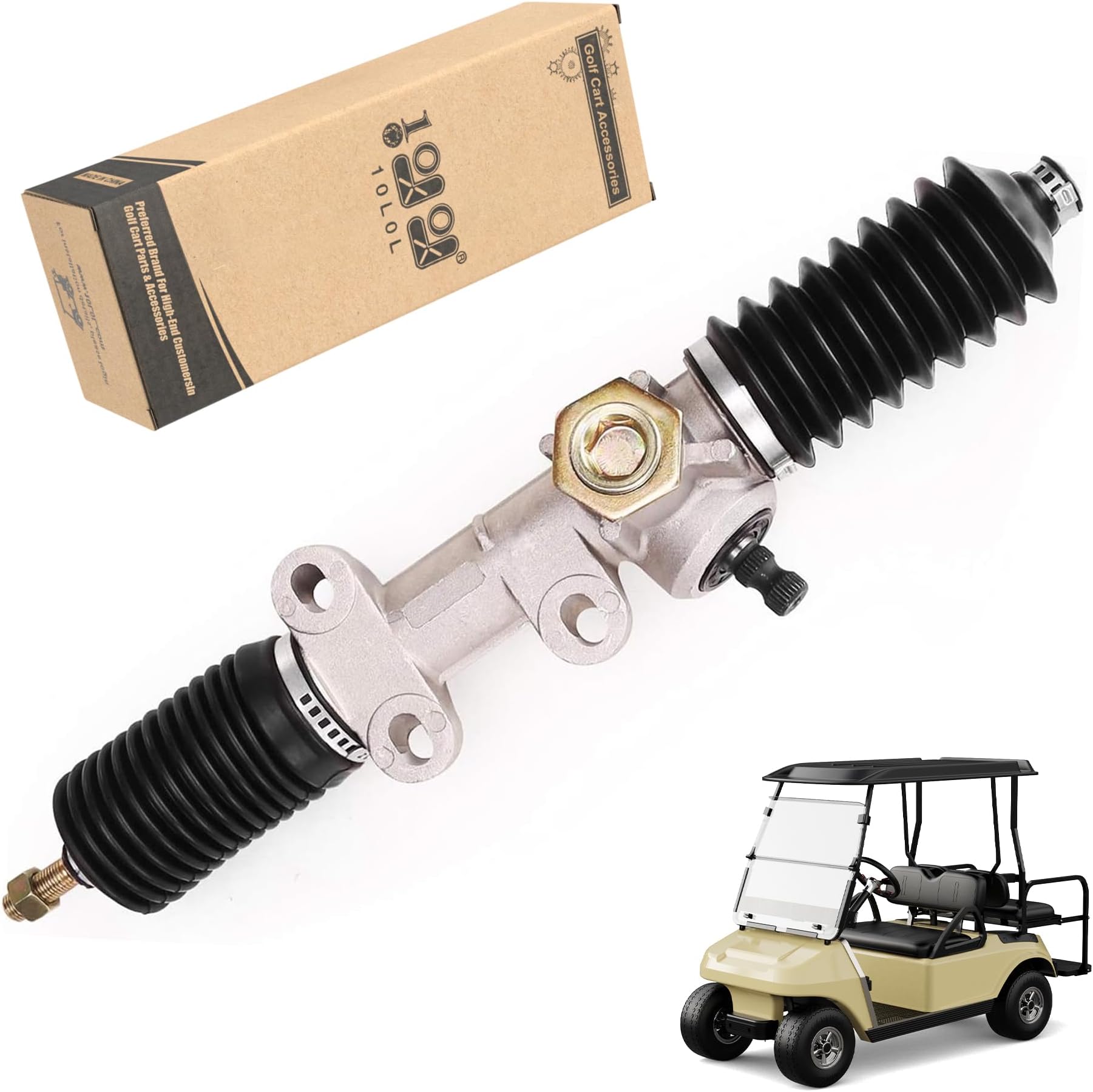 Golf Cart Steering Gear Box Assembly for 1984 up Club Car DS Carryall, and Turf Gas or Electric Models OEM# 1012452 101878302