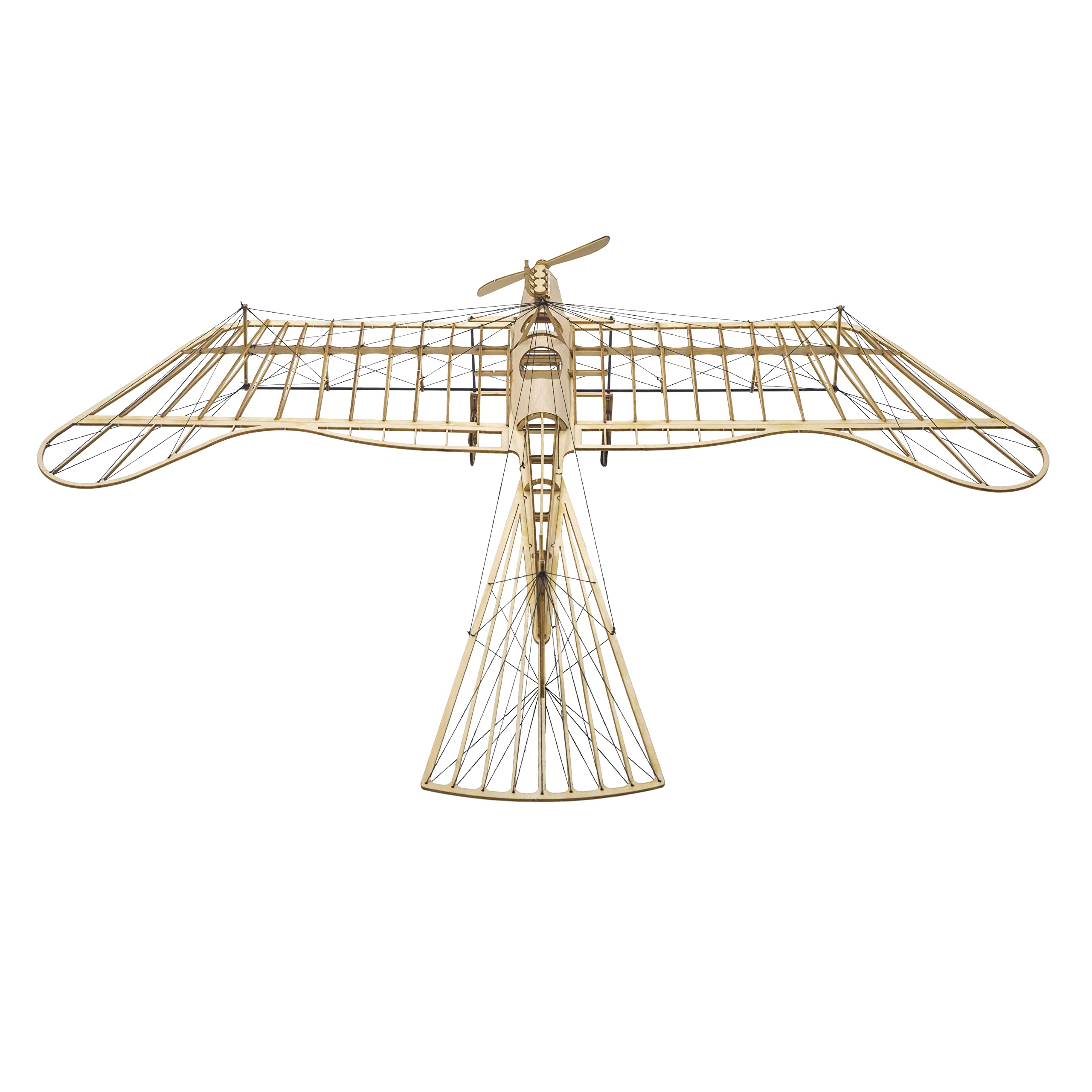 Viloyaga 3D puzzle d'avion en bois, etrich Taube modèle d'avion, adulte laser cut Balsa Model Kit, Première Guerre mondiale avion en bois Model Kit (Manuel en anglais seulement)