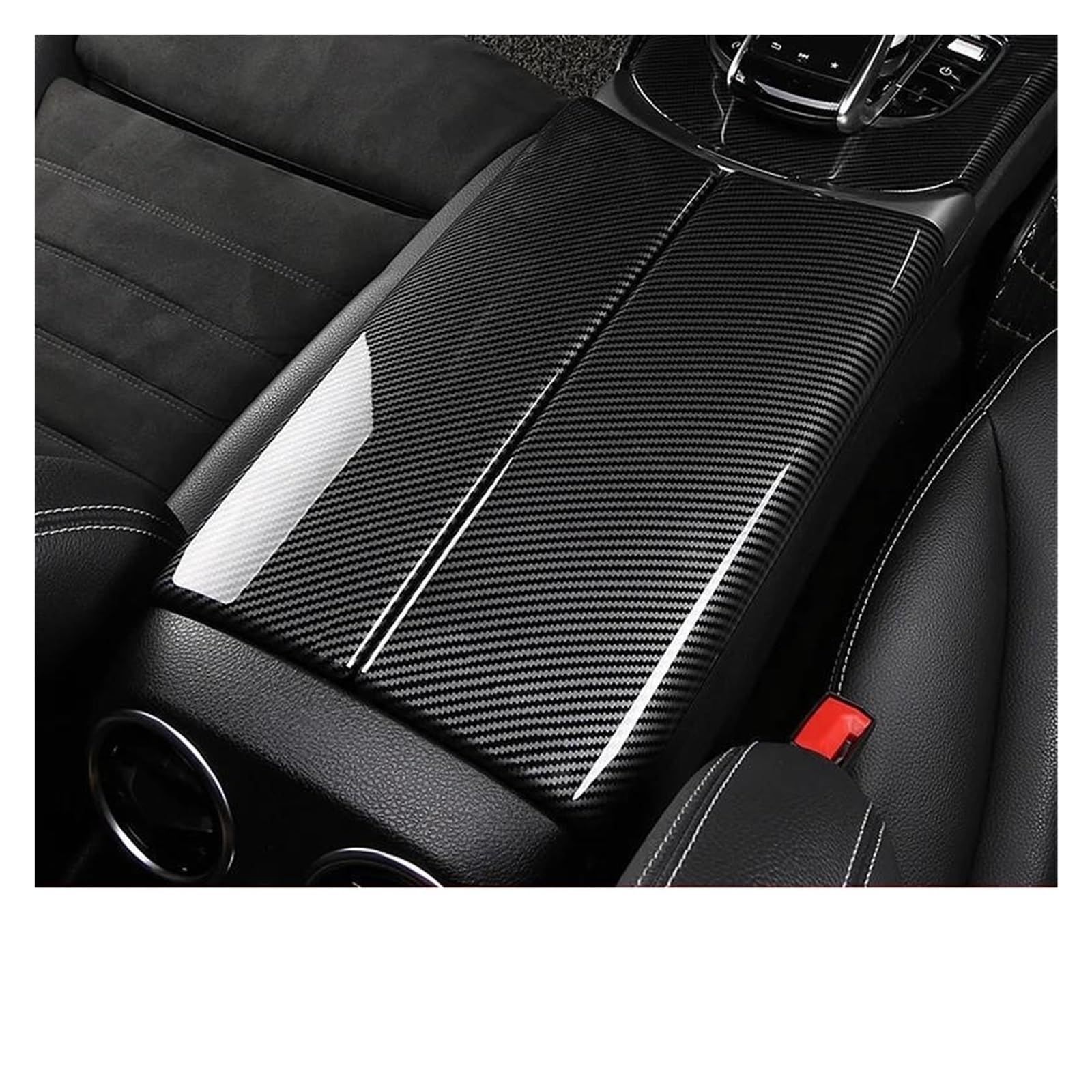 Noheeu Glc C W205 Car Interior Center Armrest Box Console Box Storage Box Trim Cover For Benz C E Glc Class W213 W205 X253(Glc C W205)