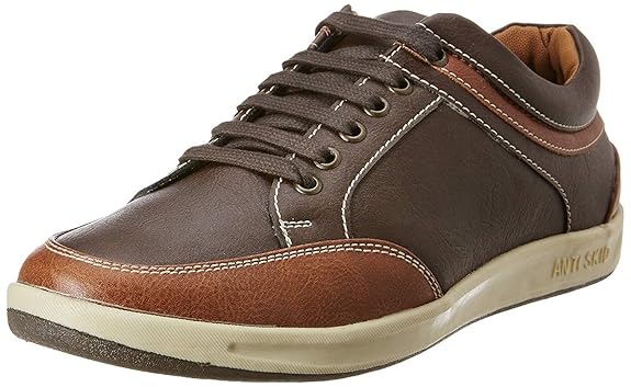 Centrino Casual Sneakers for Men | Stylish Lace-Up Sneakers with Cushioned Insole | Comfortable Walking Shoes with Rounded Front &amp; Anti-Skid Sole (3322)