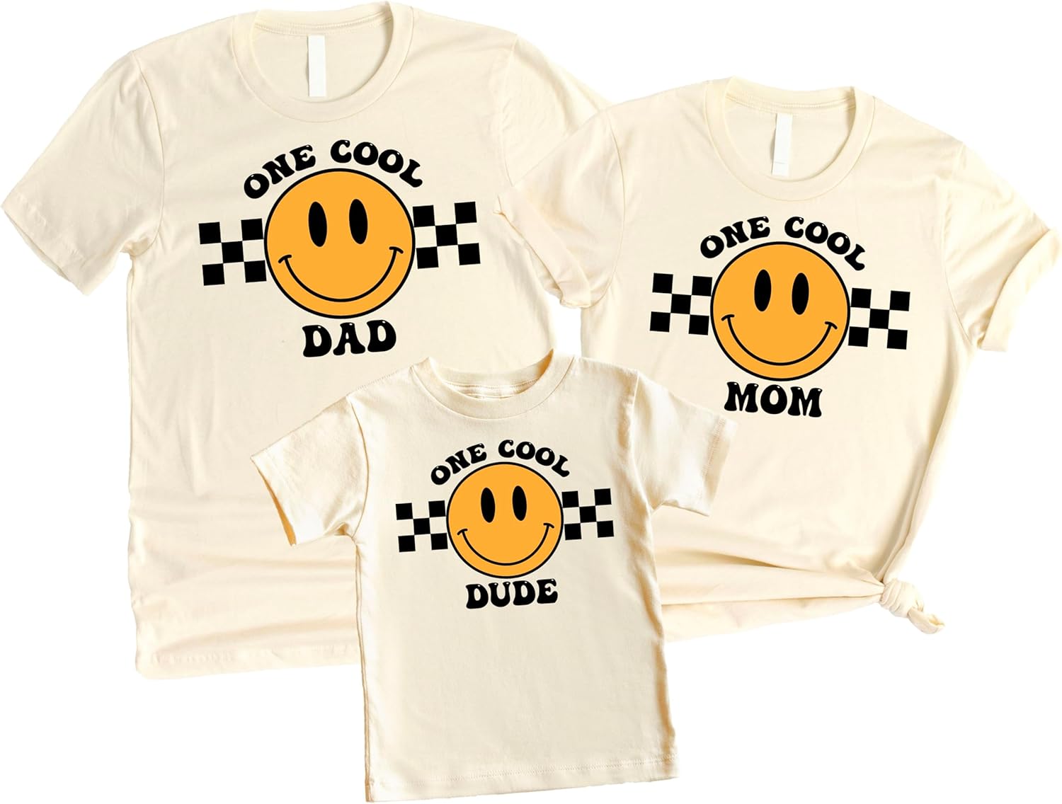 One Cool Dude 1st Birthday Matching Family Outfits for Baby Boy, Sis, Bro, Cousin, Mom & Dad - Each Saying Sold Individually