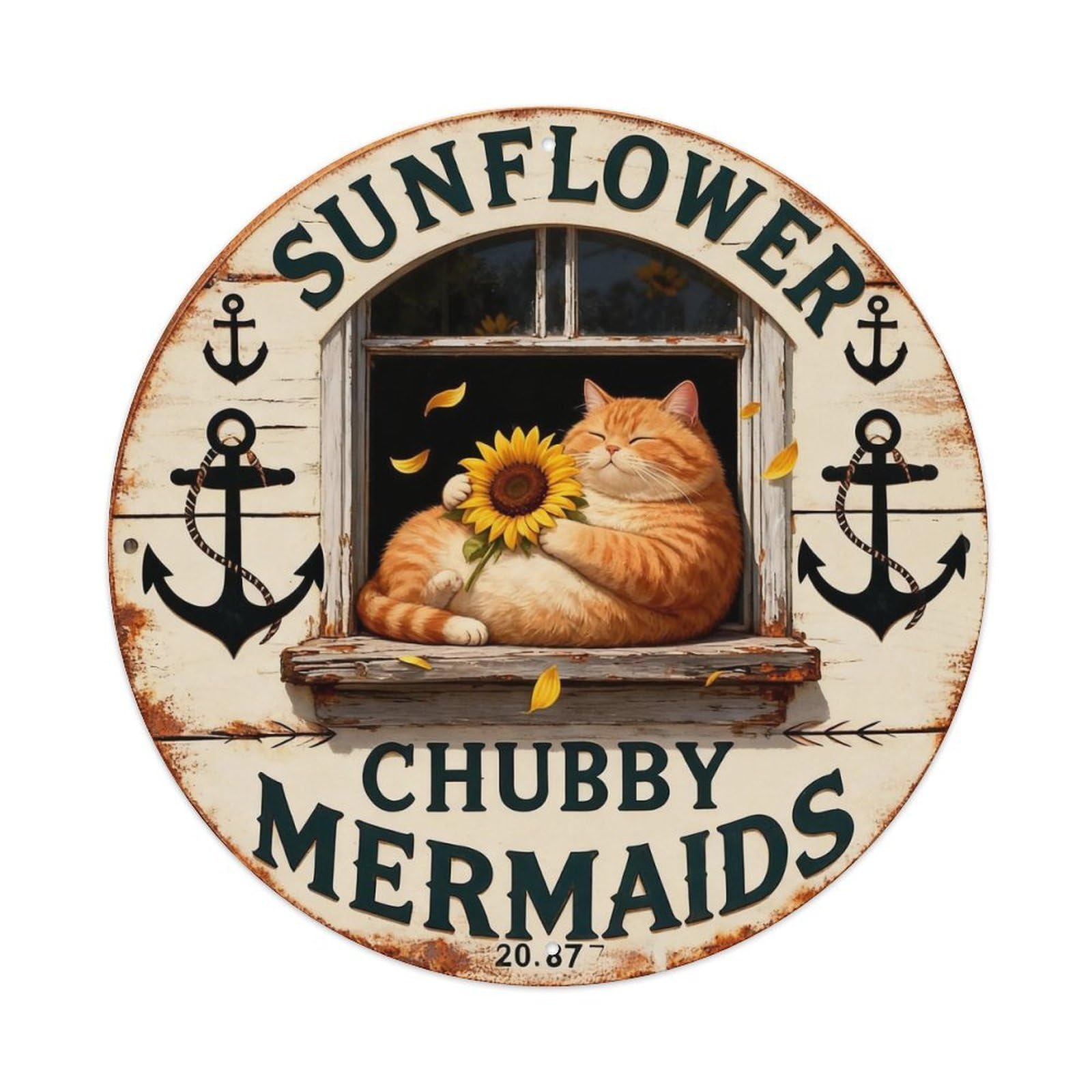 Sunflower Sign Metal Tin Sign Plaque