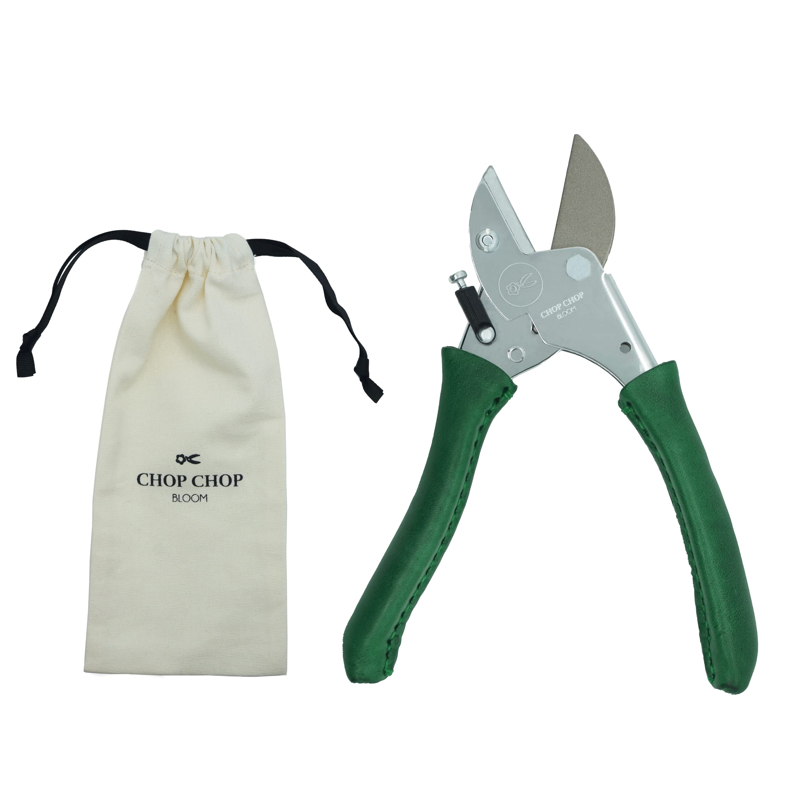 Chop Chop Bloom Premium Garden Shears - Dragon Tree | 100% Produced in Germany | Prime and Durable with Hand-Stitched Leather Handles | Pack of 1