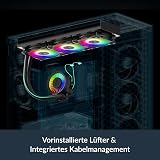 ARCTIC Liquid Freezer III Pro 360 A-RGB - AIO CPU Cooler, 3 x 120 mm Water Cooling, 38 mm Radiator, PWM Pump, VRM Fan, AMD AM5/AM4, Intel LGA1851/1700 Contact Frame - Black - 7