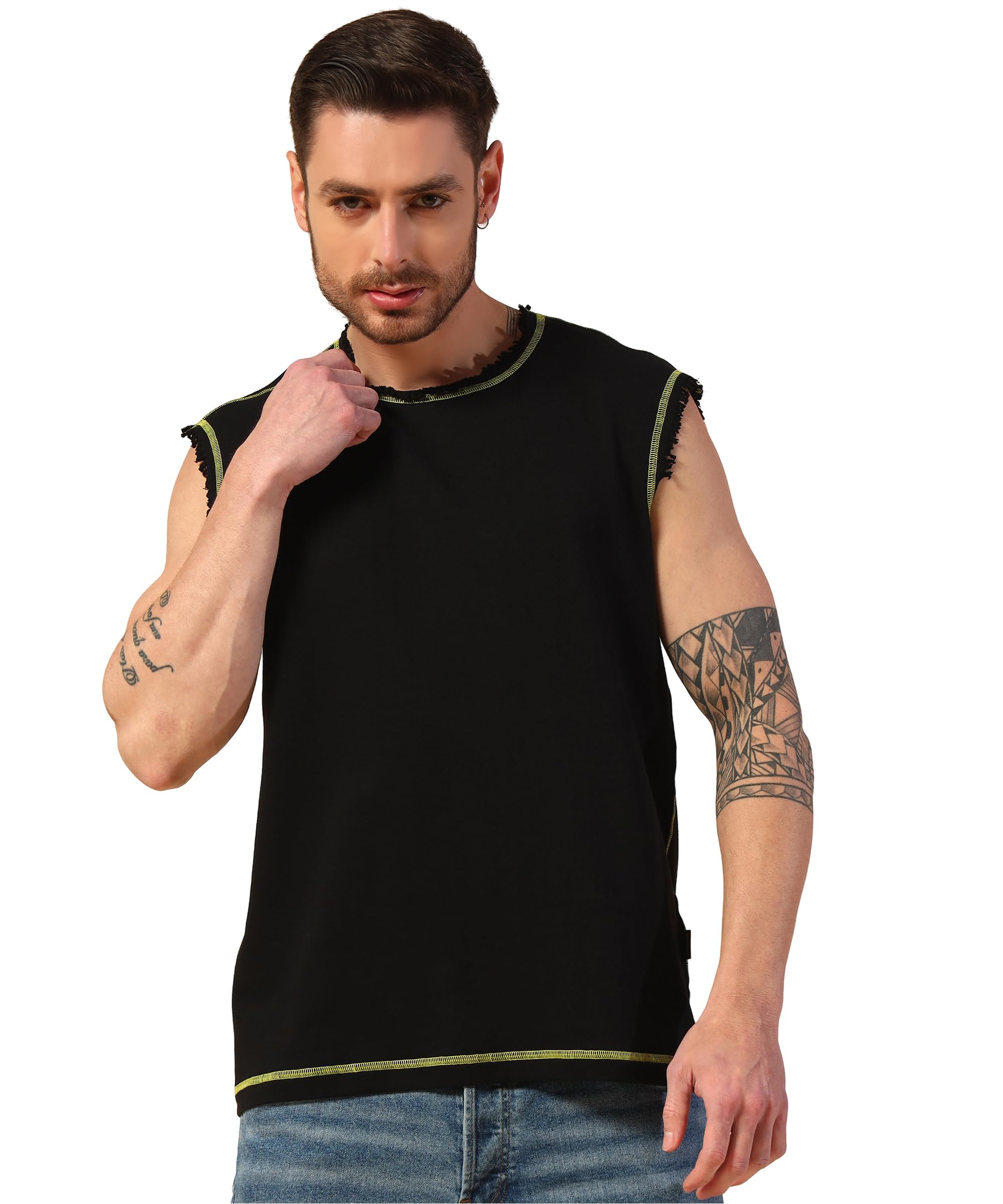 pockman Men Cotton Terry Stylish Vest-picture-10