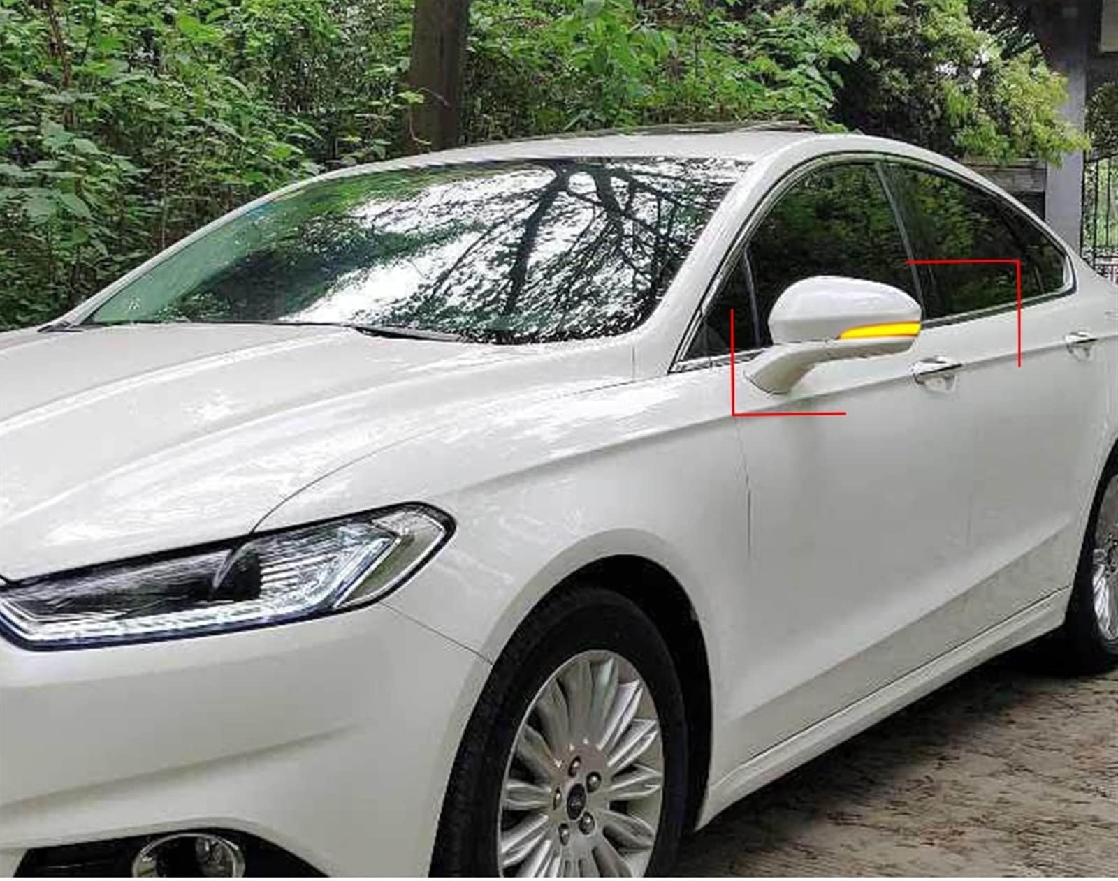 para Mondeo 4ª generación Mk5 para Fusion Luz de Intermitente Lateral dinámica para alerón de Coche Espejo retrovisor Indicador