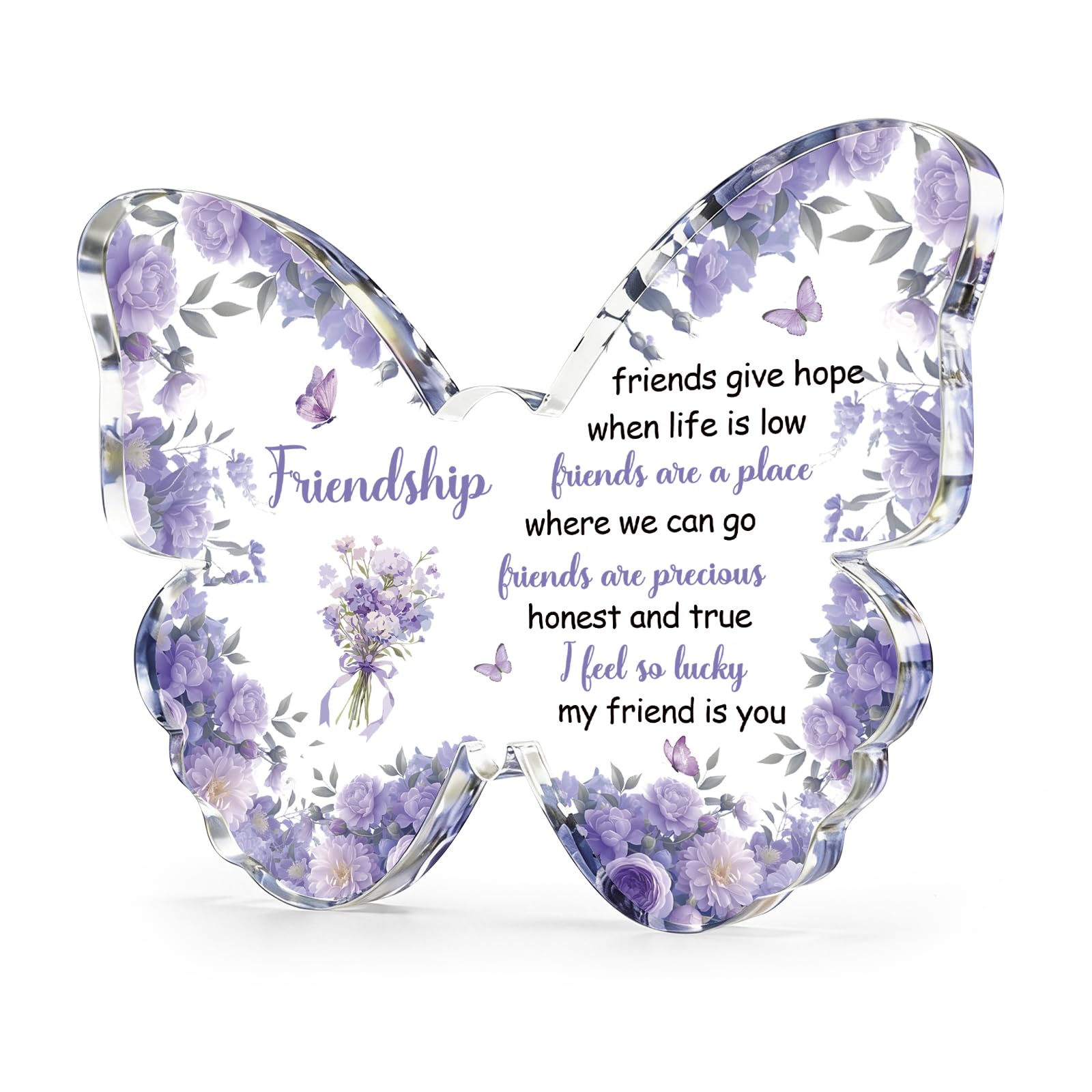 Friendship Gifts for Women Best Friend Birthday Gifts for Women Friendship Special Bestfriend Gift Ideas for Friend Female Besties Unique Butterfly Gift for Friends Female