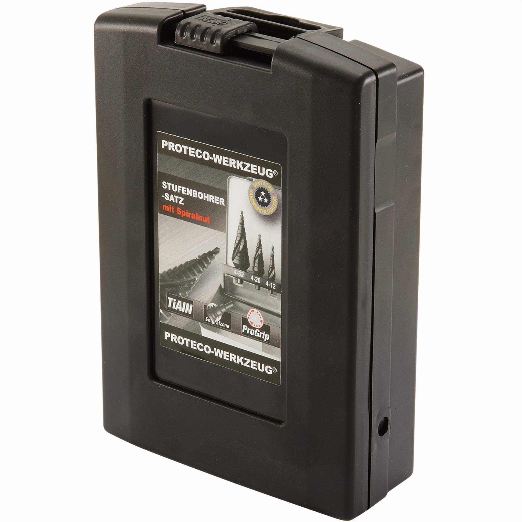 Proteco Tool 10 Hss Tiain Professional Step Drill Bit 16