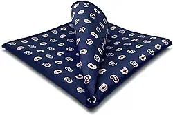 S&W SHLAX&WING Masculino Bolso Quadrado Paisley Sortido para Paletó Business XL