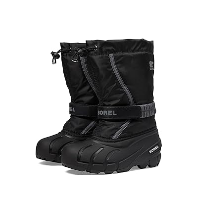 SOREL Kids Flurry (Toddler/Little Kid/Big Kid) Kids Shoes Black/City Grey