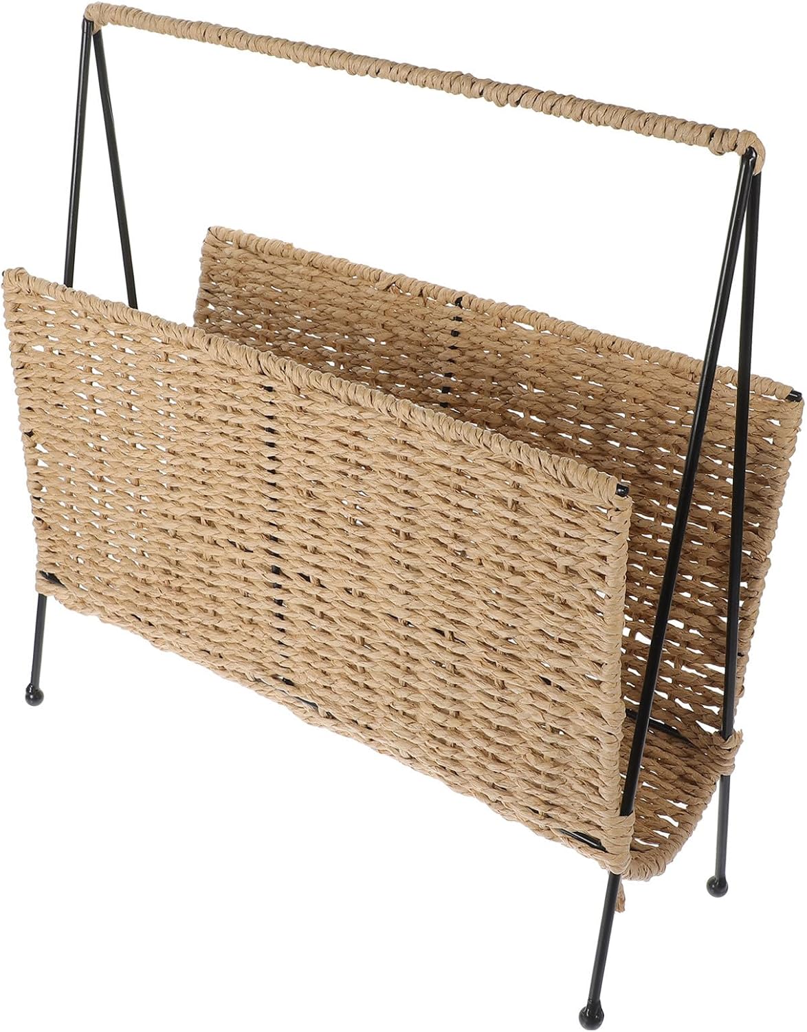 KESYOO Rustic Style Handwoven Storage Basket for Items and Snacks, Natural Woven Straw Organizer Basket for Home Decor and Sundries Storage
