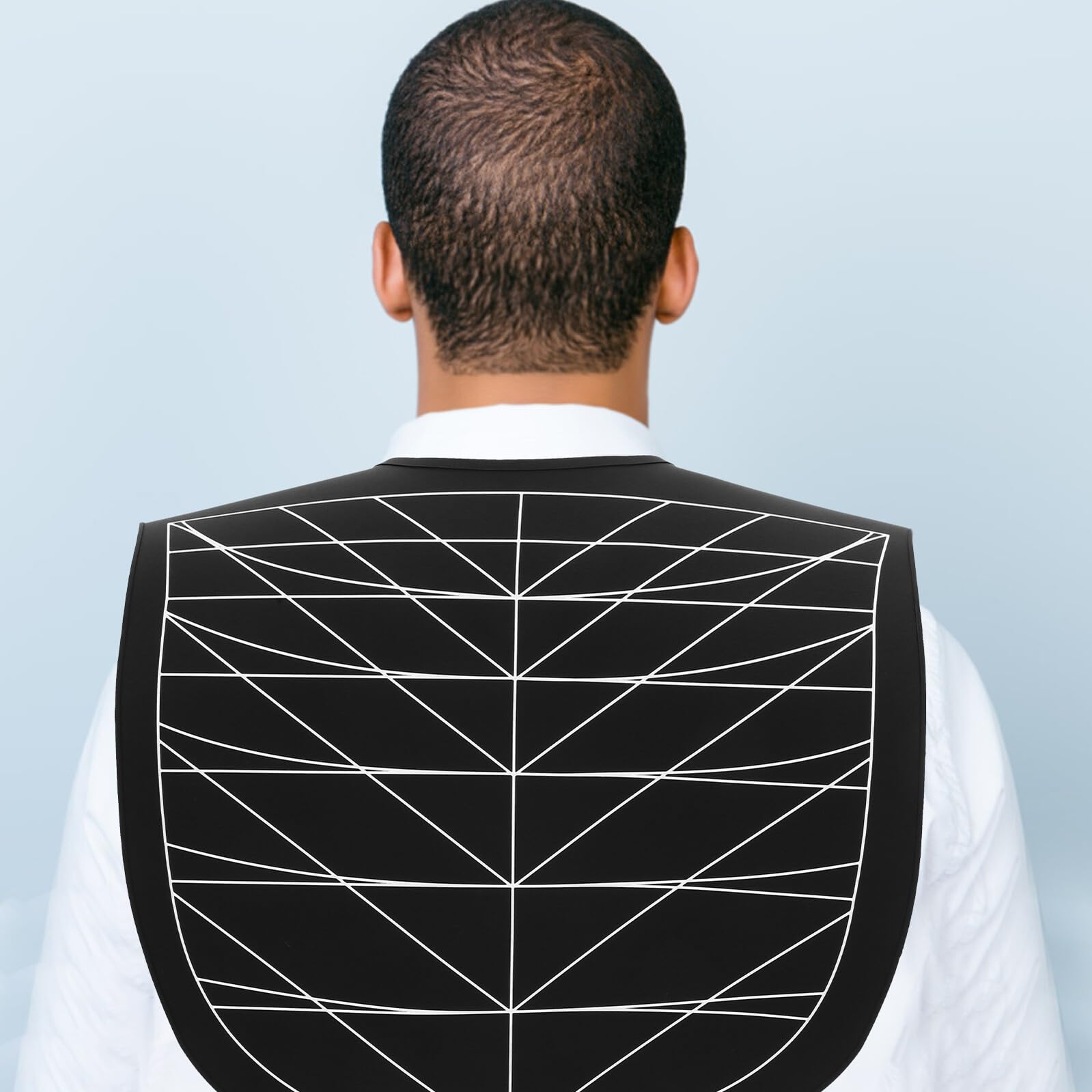 Capa de Silicona para Cortar el Pelo, Negra, Ligera para Peluquería