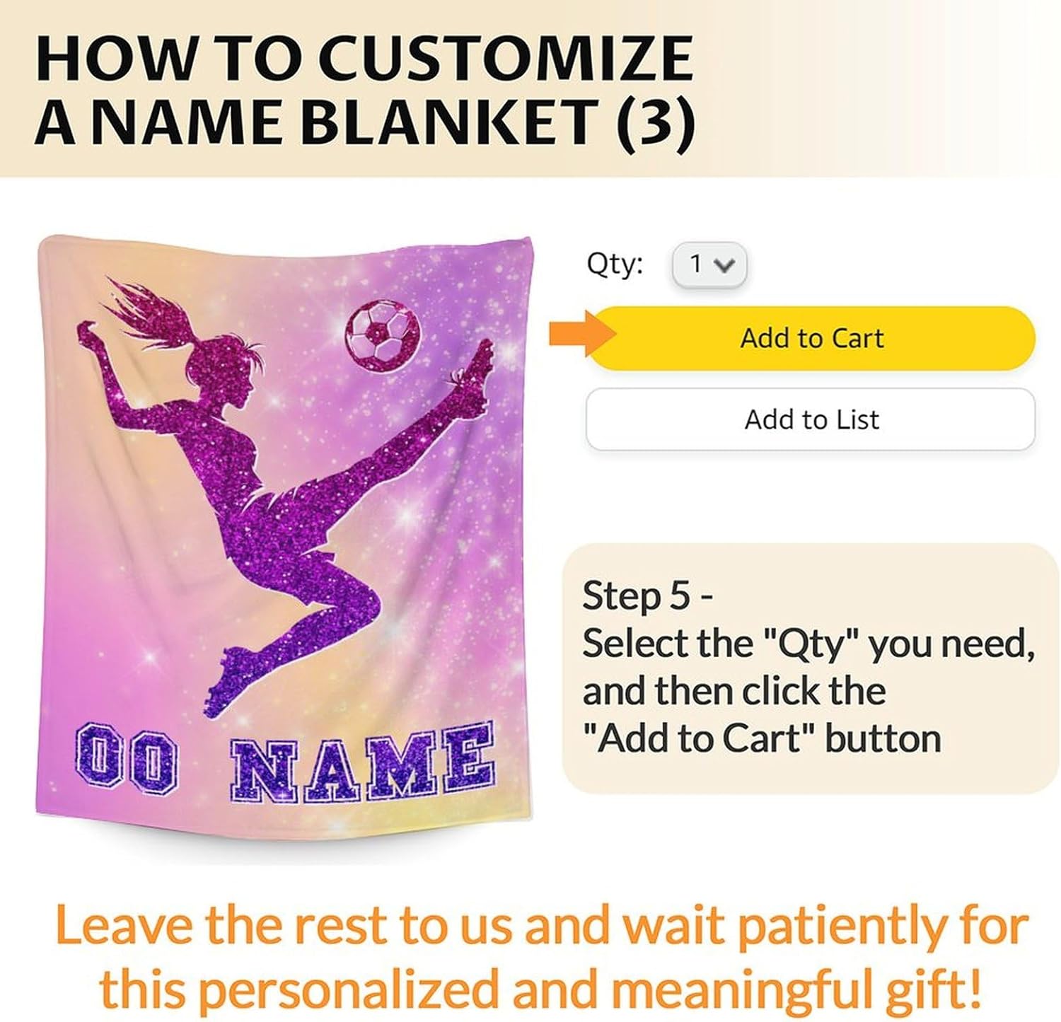 Custom Soccer Blanket Gifts for Girls, 60x80 Inches Sport Throw Blanket for Women Kids Teens, Personalized Pink Soft Fuzzy Blankets for Couch Sofa Bed