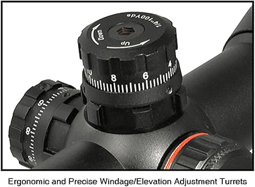 Miniatura 7 de UTG - 4 X 32 Alcance de ballesta de 1 pulgada, retícula RGB profesional de 5 pasos, anillos QD