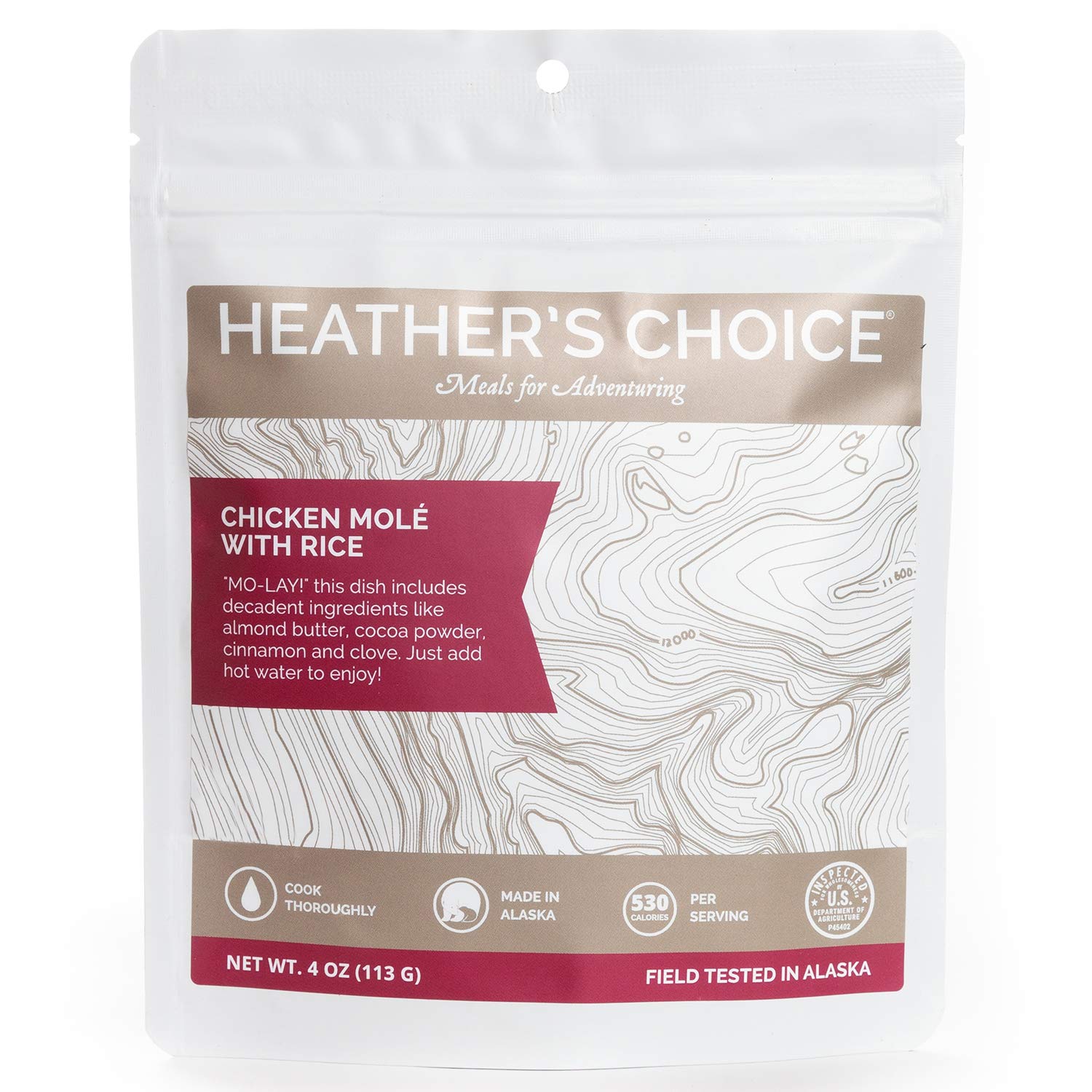 Heather's Choice, Chicken Molé with Rice, Backcountry