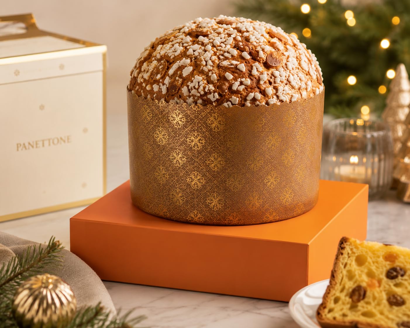 Pastry Chef's Boutique Molde de papel Panettone fino – XS – 4-3/8" x 3-3/8" - 250 gr - Paquete de 12 - Fabricado en Italia