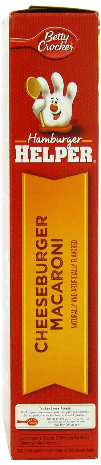 Hamburger Helper Cheeseburger Macaroni, 5.8 Ounce Boxes Boxes (Pack of 12)