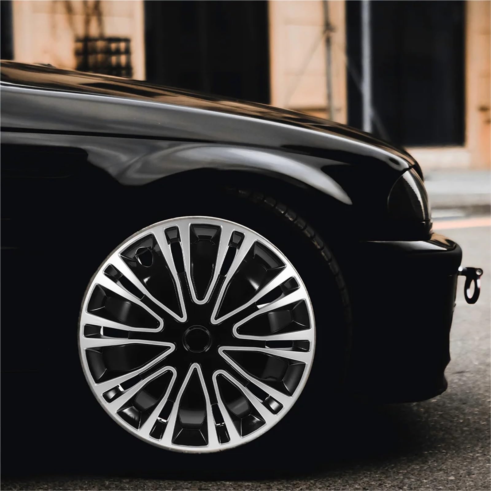Tapacubos for Coche, Cubiertas for Llantas, tapacubos for Ruedas(Black)