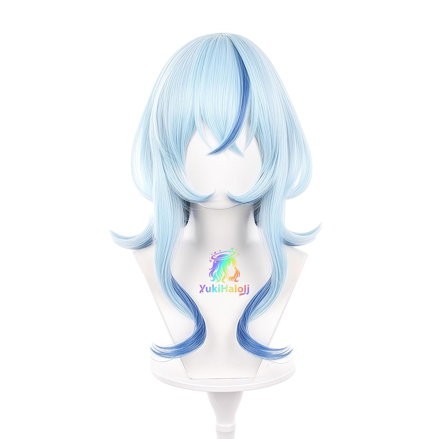 Shorekeeper Long Light Blue Wig for Cosplay Events