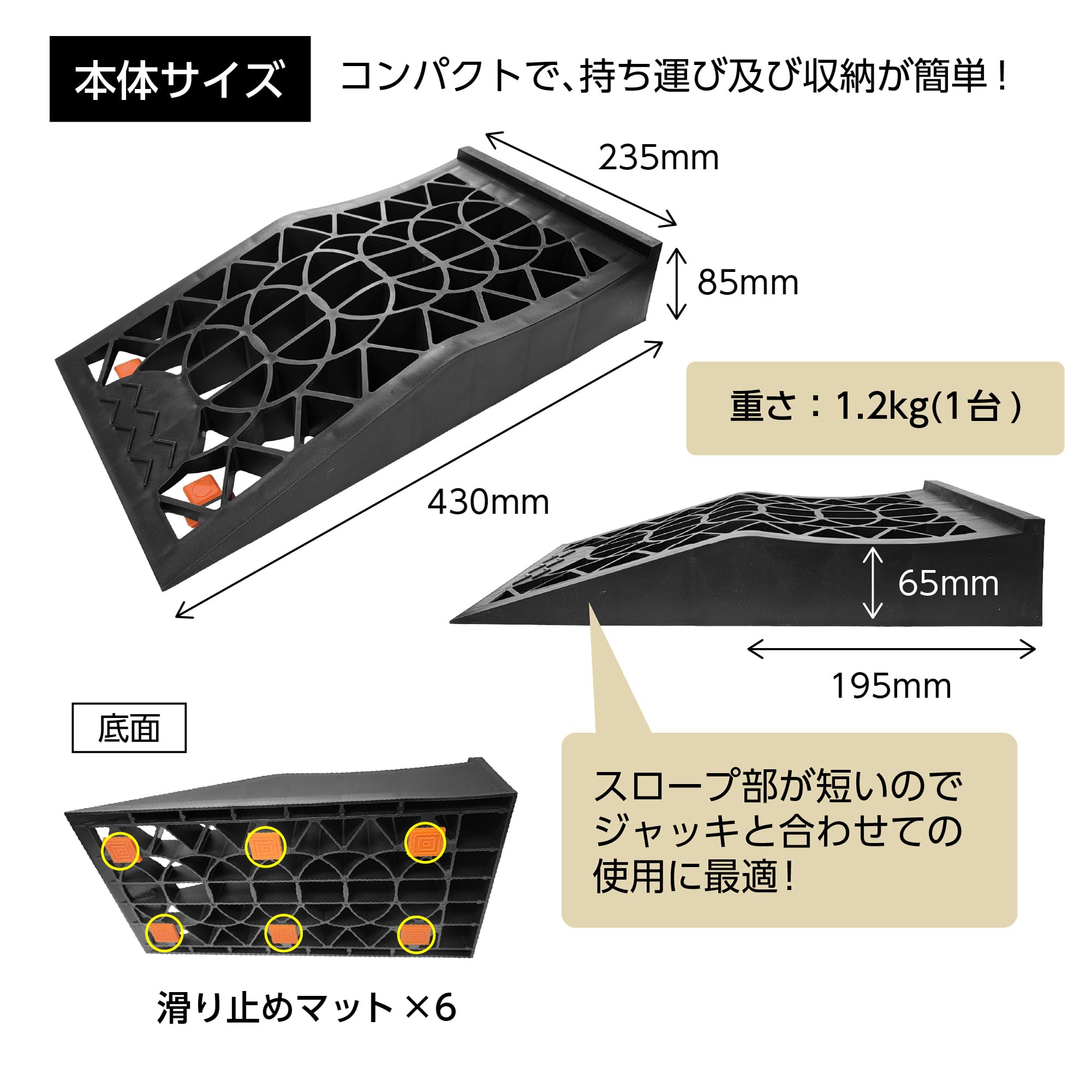 Amazon.co.jp: メルテック(meltec) ジャッキサポート 乗せるだけ車高