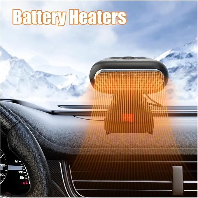 Calefactor Eléctrico Portátil 12V con Deflector Giratorio miniatura 4