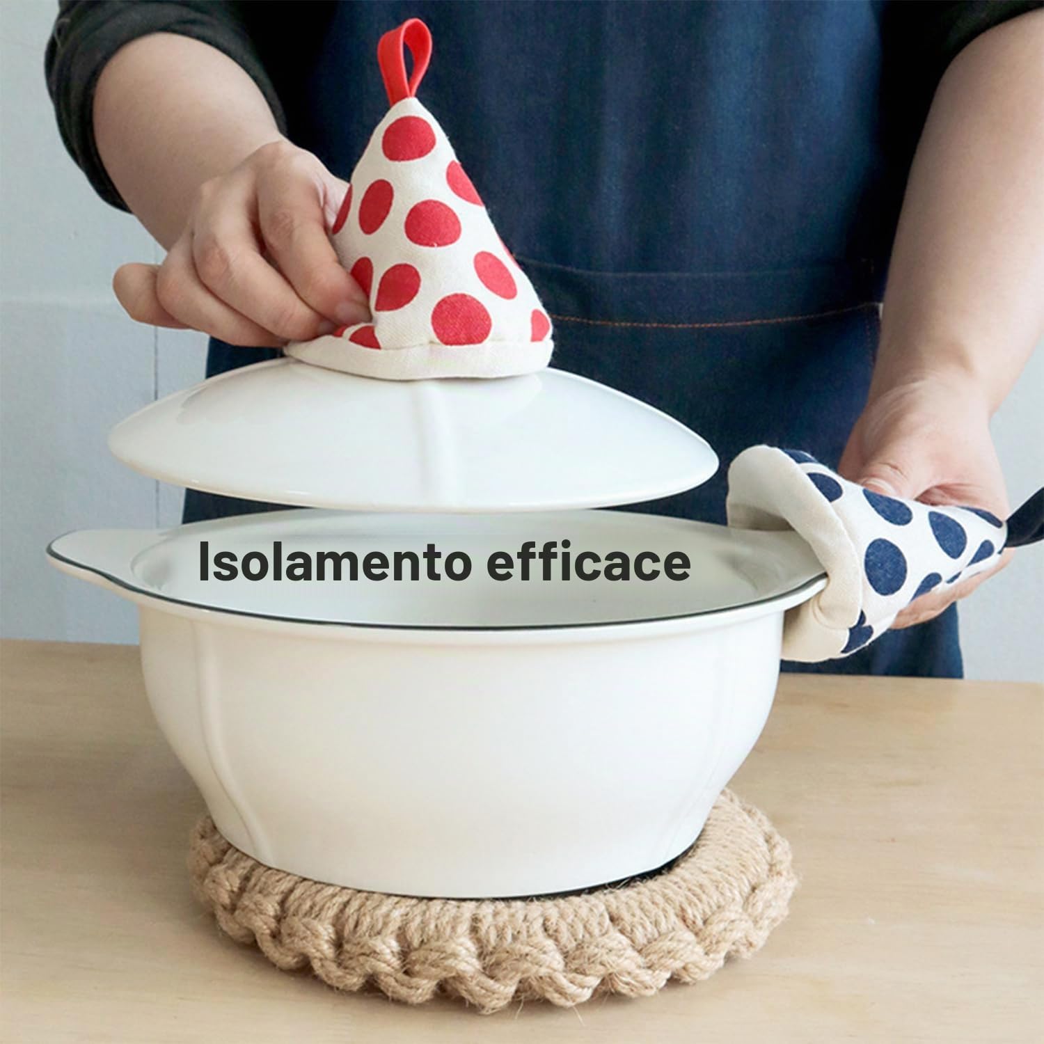 4 Pezzi Mini Guanti Da Forno Cotone De Triangolo Guanti Da Cucina Addensare Presine Da Cucina De Triangolo Guanti Da Forno Conici Presine Cappuccio Da Cucina