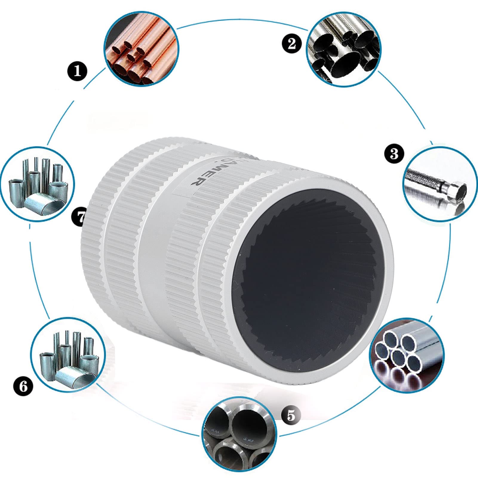 Alésoir de Tuyau Burr Tube Ébavurer Chanfrein Outil En Acier En Alliage D'aluminium Outil D'ébavurage Tube Supprimer