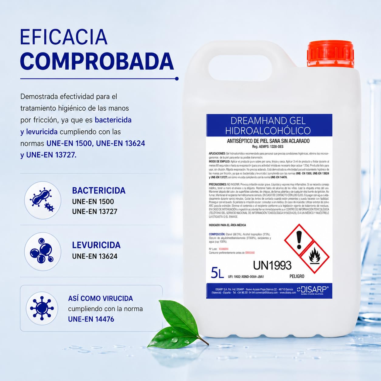 GEL HIDROALCOHOLICO HIGIENIZANTE SECADO INSTANTANEO