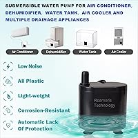 Vista 5 de Bomba Pequeña con Sensor de Nivel, Elevación de Drenaje de 5 Pies, Gran Volumen, Bomba de Agua Sumergible Automática de 110V, Mini Bomba