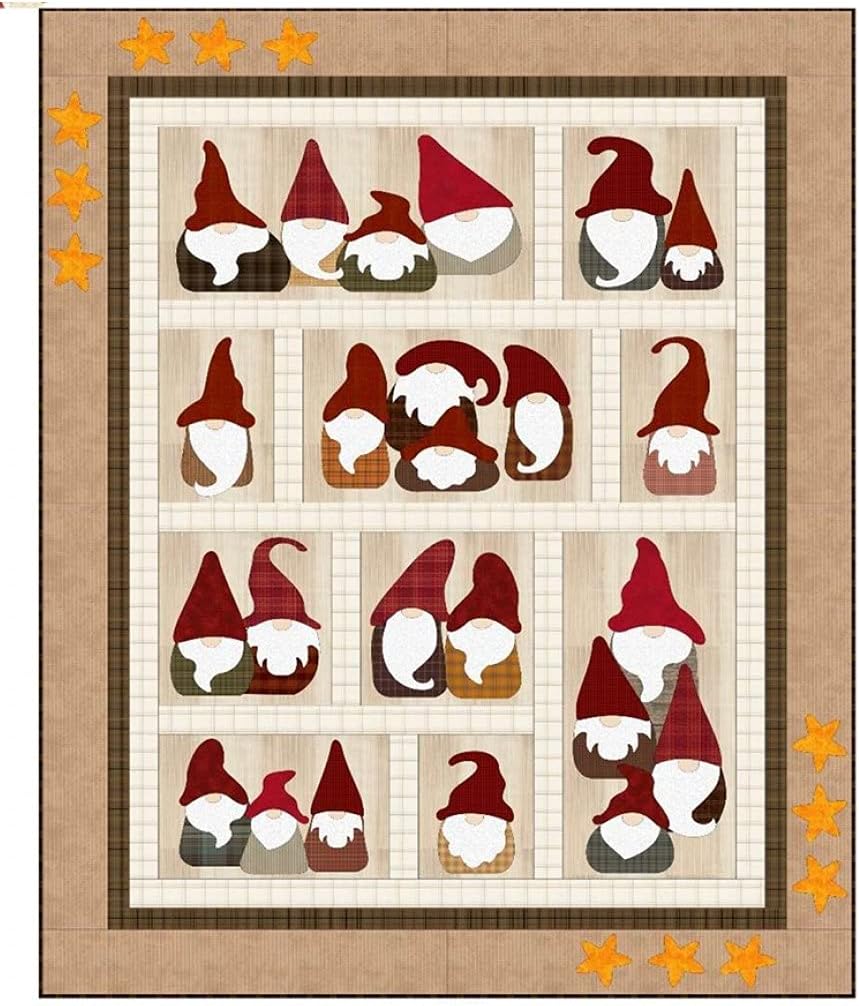 QuiltWoman.com Here We Gnome Pattern, None