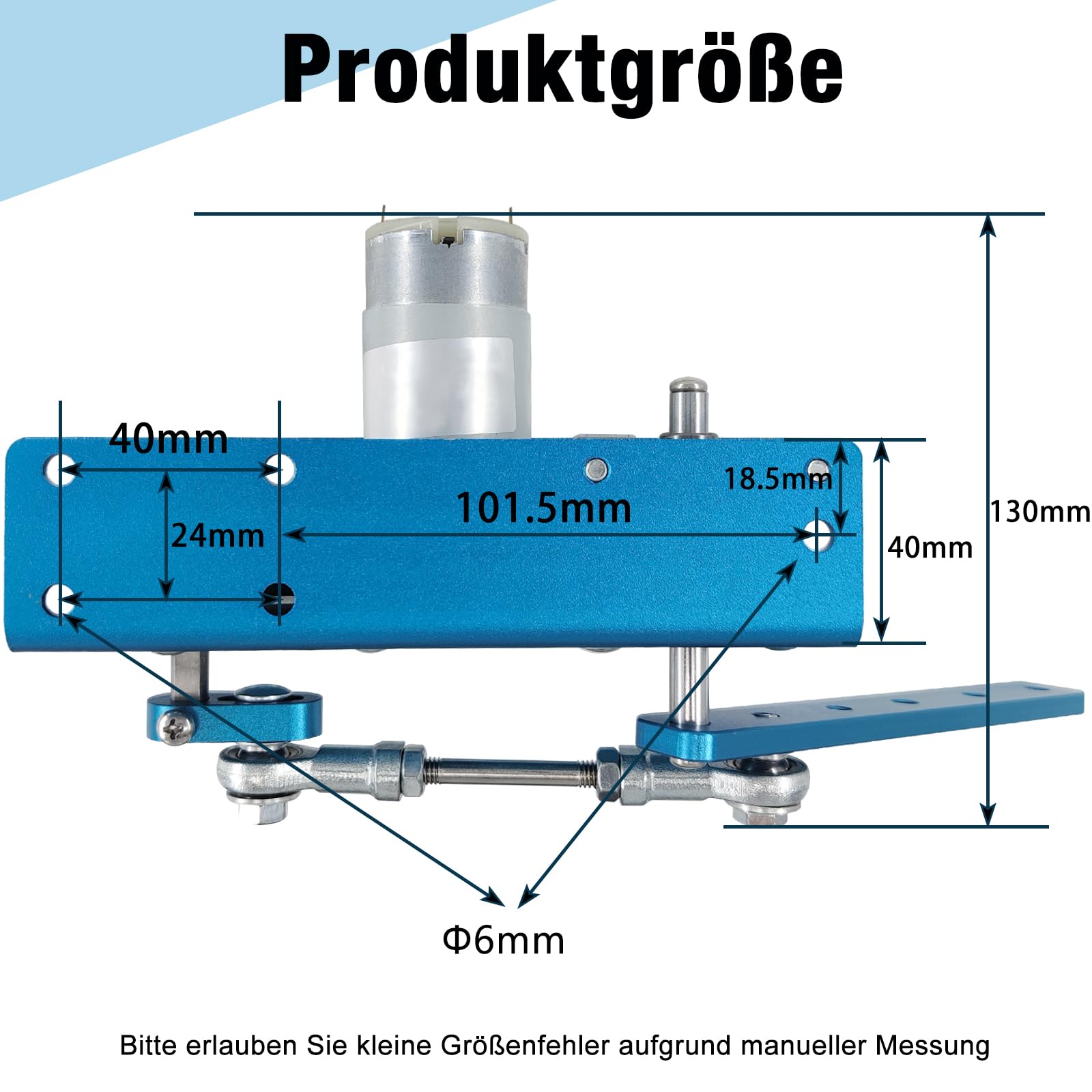 DIY Design DC 24V 90rpm Hubkolben-Schaukelmotor 20-120 Grad einstellbar mit Drehzahlregler