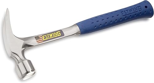 Miniatura 2 de ESTWING Martillo de encuadre, garra recta de 22 onzas con cara lisa y agarre de reducción de golpes - E3-22SR