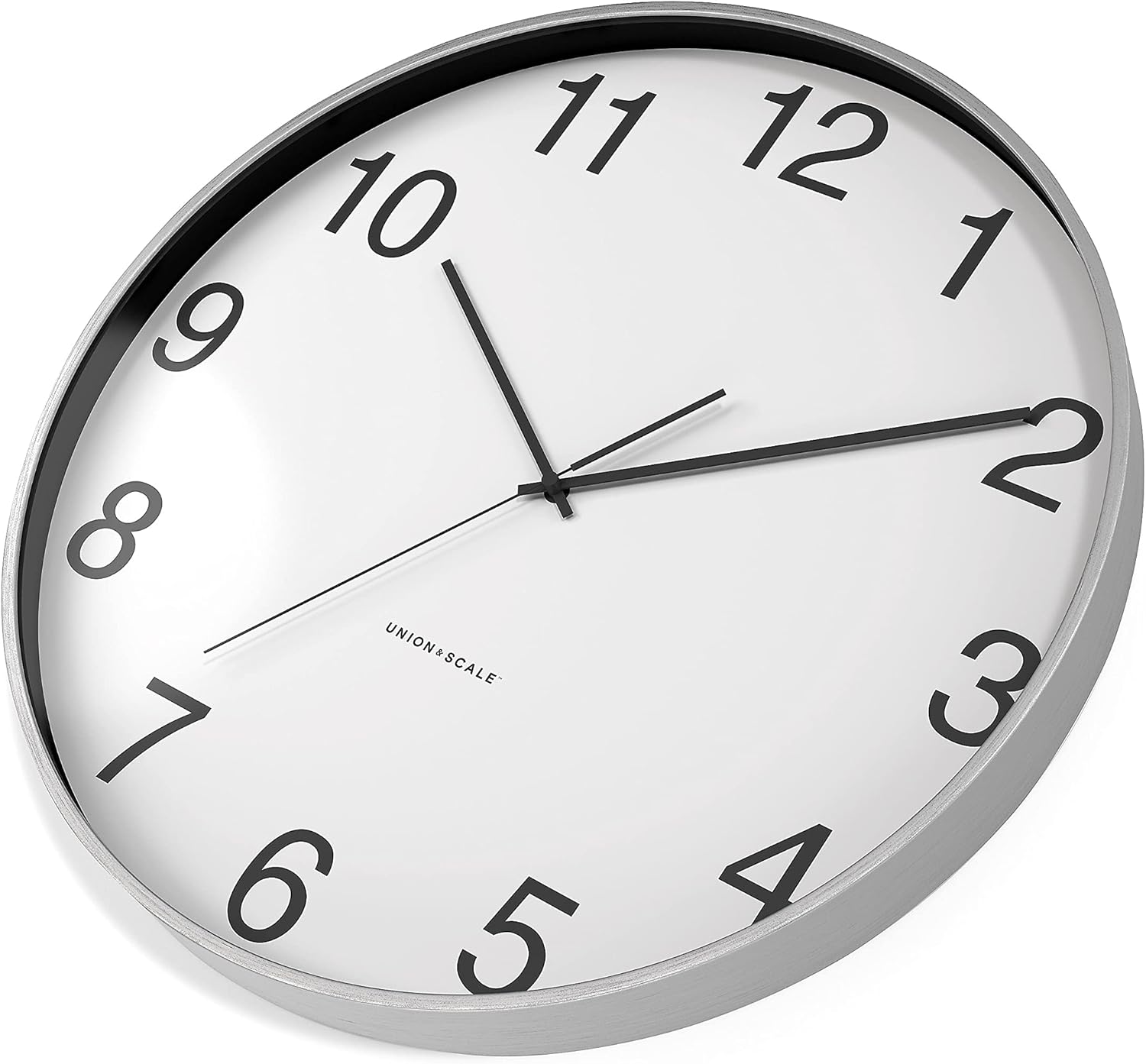 Union & Scale Decorative Wall Clock for Home or Office, Aluminum