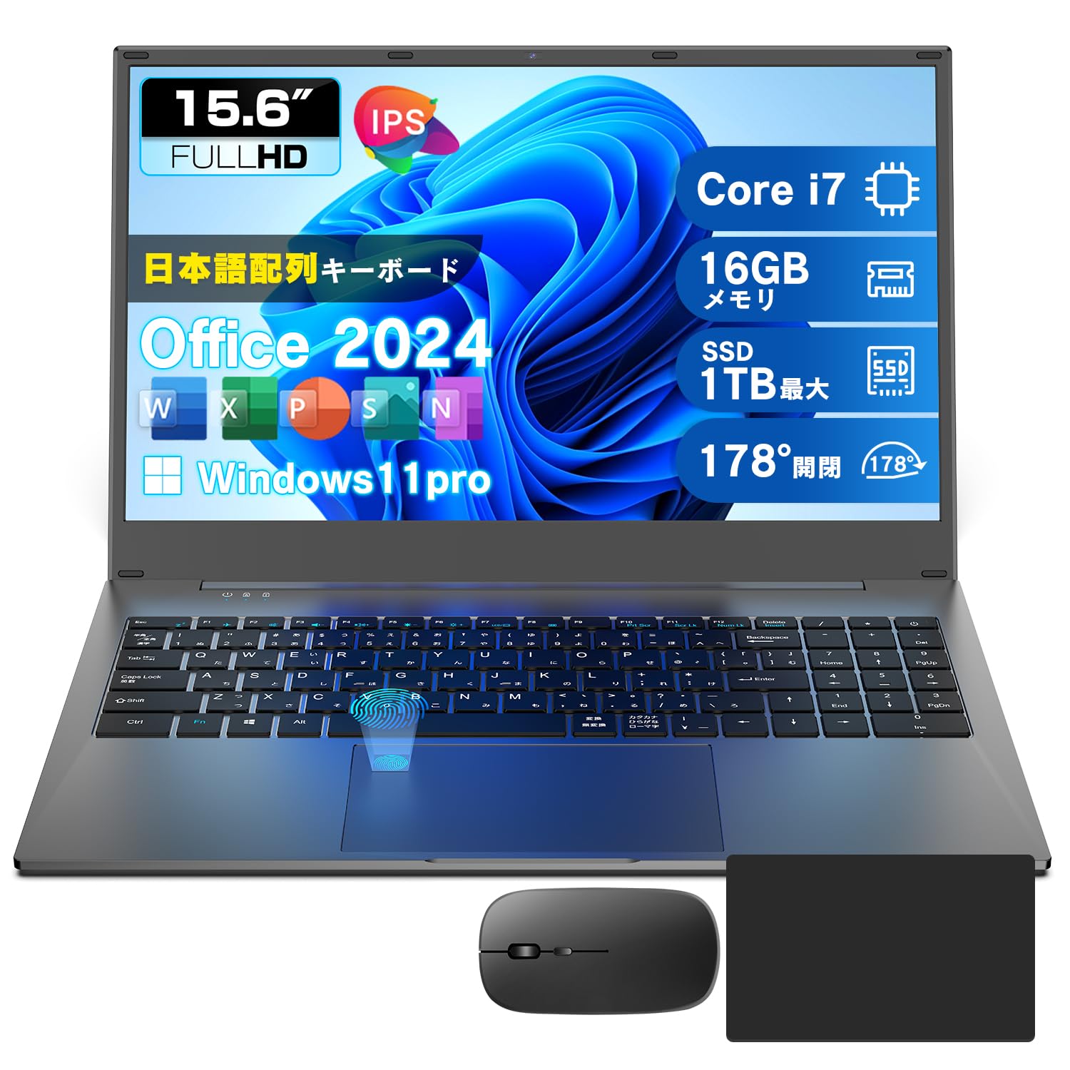 Amazon.co.jp: VETESA ノートパソコンOffice2024搭載 Windows 11 Pro