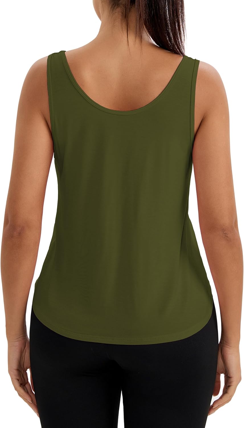 Bestisun Sleeveless Open Back Workout Tops Backless Athletic Yoga Gym Shirts for Women - Image 4