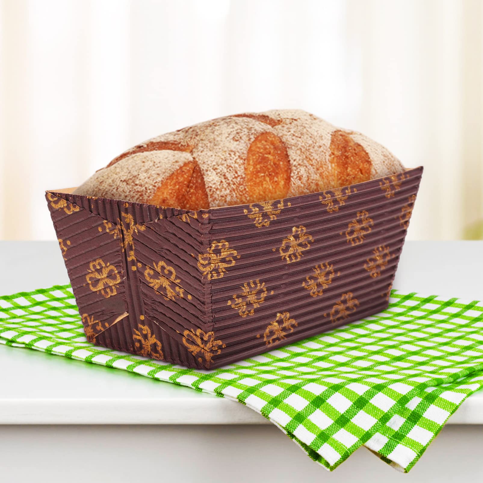 Lot De 25 Moules à Pain En Papier Sulfurisé 80x40x40mm Moules à Cake Rectangulaires Résistants Haute Température Pour Pâtisserie Et Cuisson Professionnelle