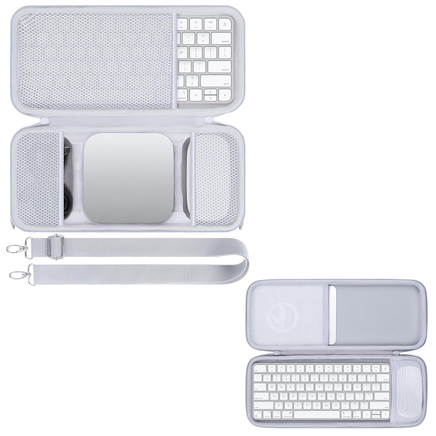 Storage Case Compatible with Apple Mac mini M4 / M4 Pro Desktop Computer + Apple Magic Keyboard Mouse Combo Case