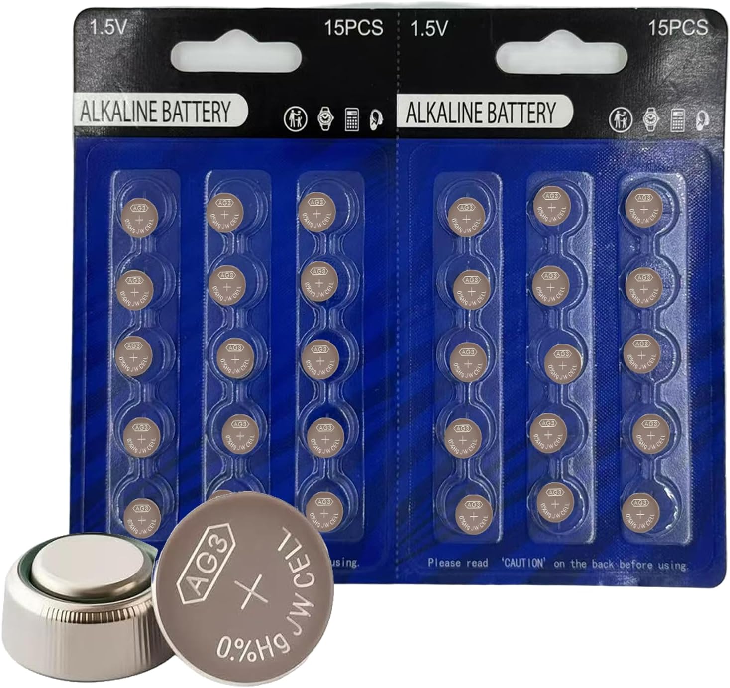 youchen LR41 AG3 Batteries,1.5V Alkaline Button Coin Cell Battery,30 Count | 384 sr41 192 392 L736 l736c l736f l736h battery watch battery hearing aid batteries High Capacity