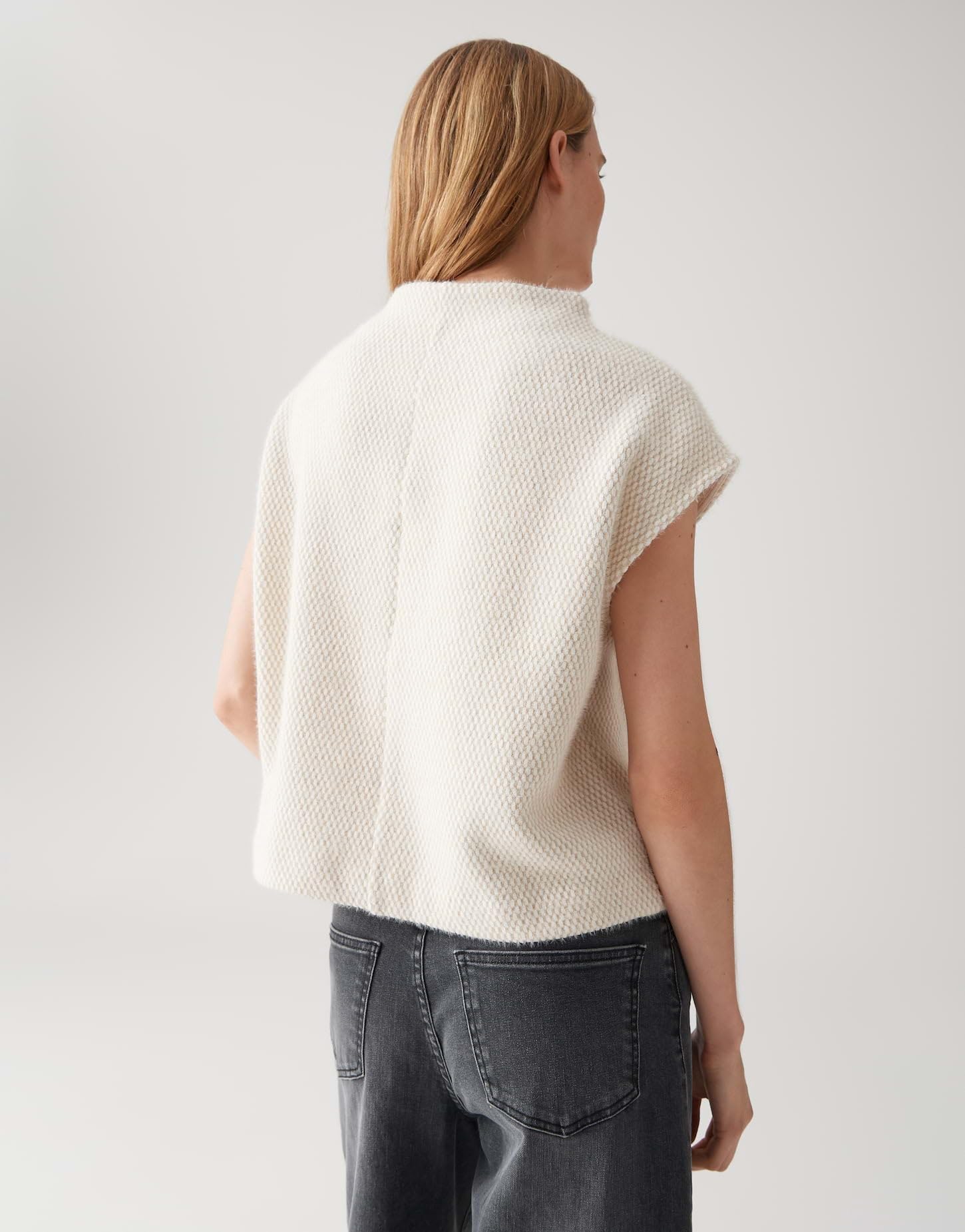 OPUS Damen Sweatshirt | GOFIR Boxy Pullunder aus Sweatware