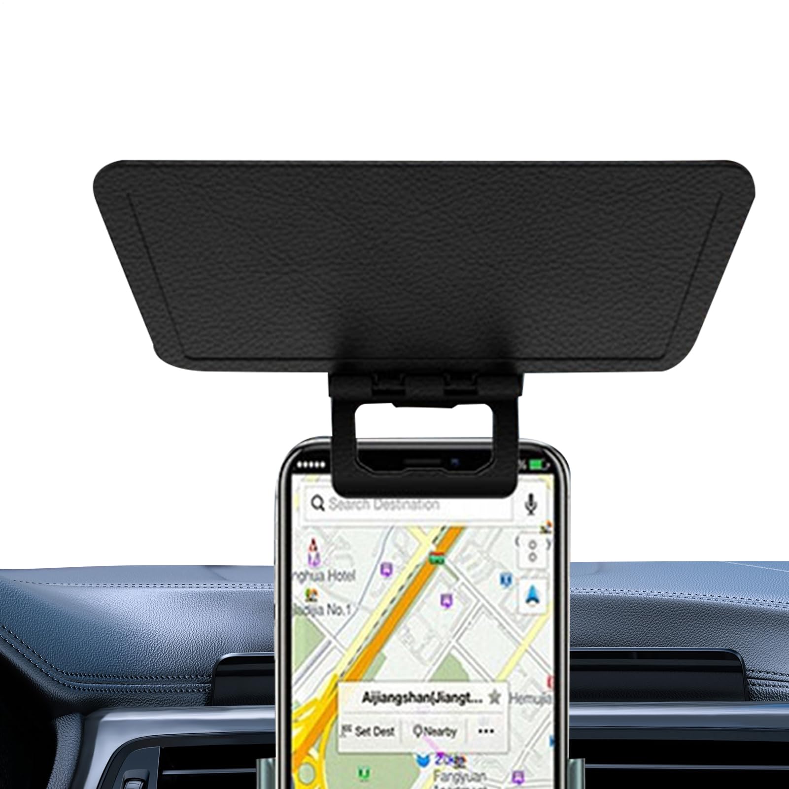Telo Parasole per Telefono, Telo Parasole per Auto | Copertura Anti-Riflesso per Telefono Cellulare - Parasole Antiriflesso per Smartphone, Pannello di Protezione UV Pieghevole per Telefoni Cellulari
