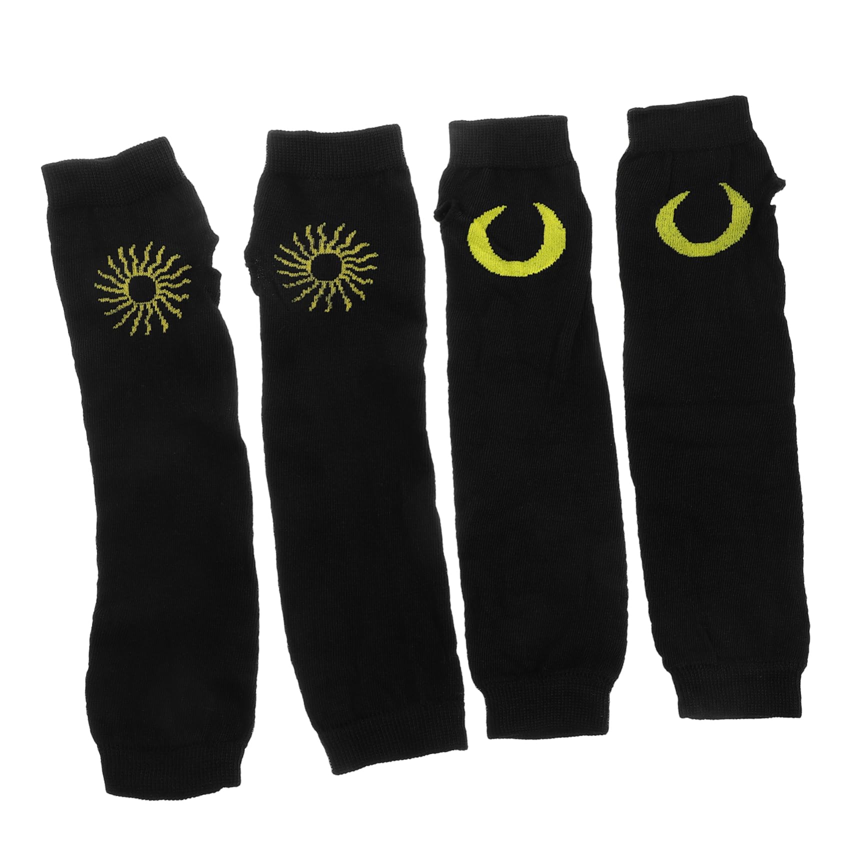 ibasenice Arm Warmers Knit Fingerless Gloves Gothic Style Half Finger Cosplay Winter Fashion