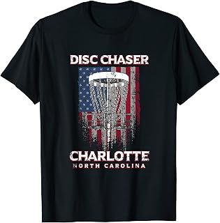 Disc Chaser Charlotte Disc Golf North Carolina Golfer T-Shirt