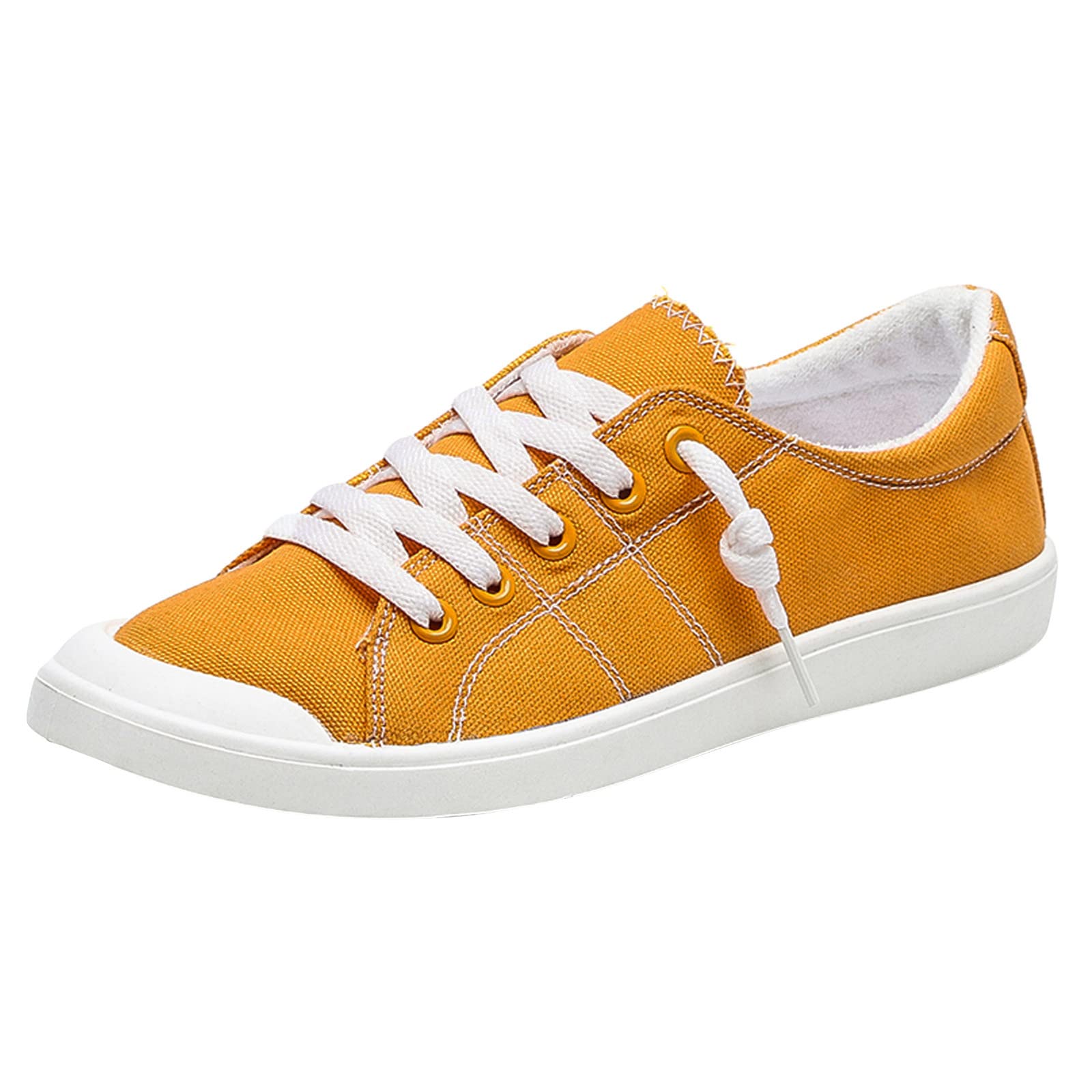 Sneaker rétro décontracté pour pieds sensibles en toile - 5