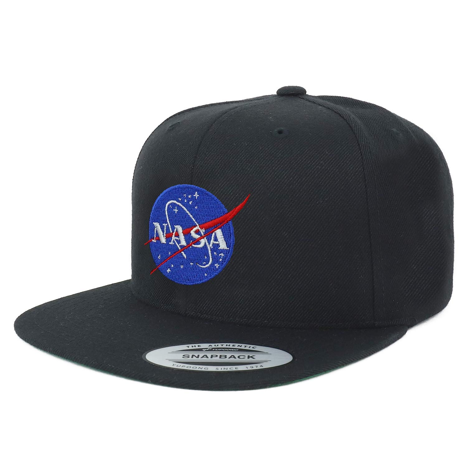 ArmycrewFlexfit Oversize XXL NASA Insignia Logo Embroidered Structured Flatbill Snapback Cap