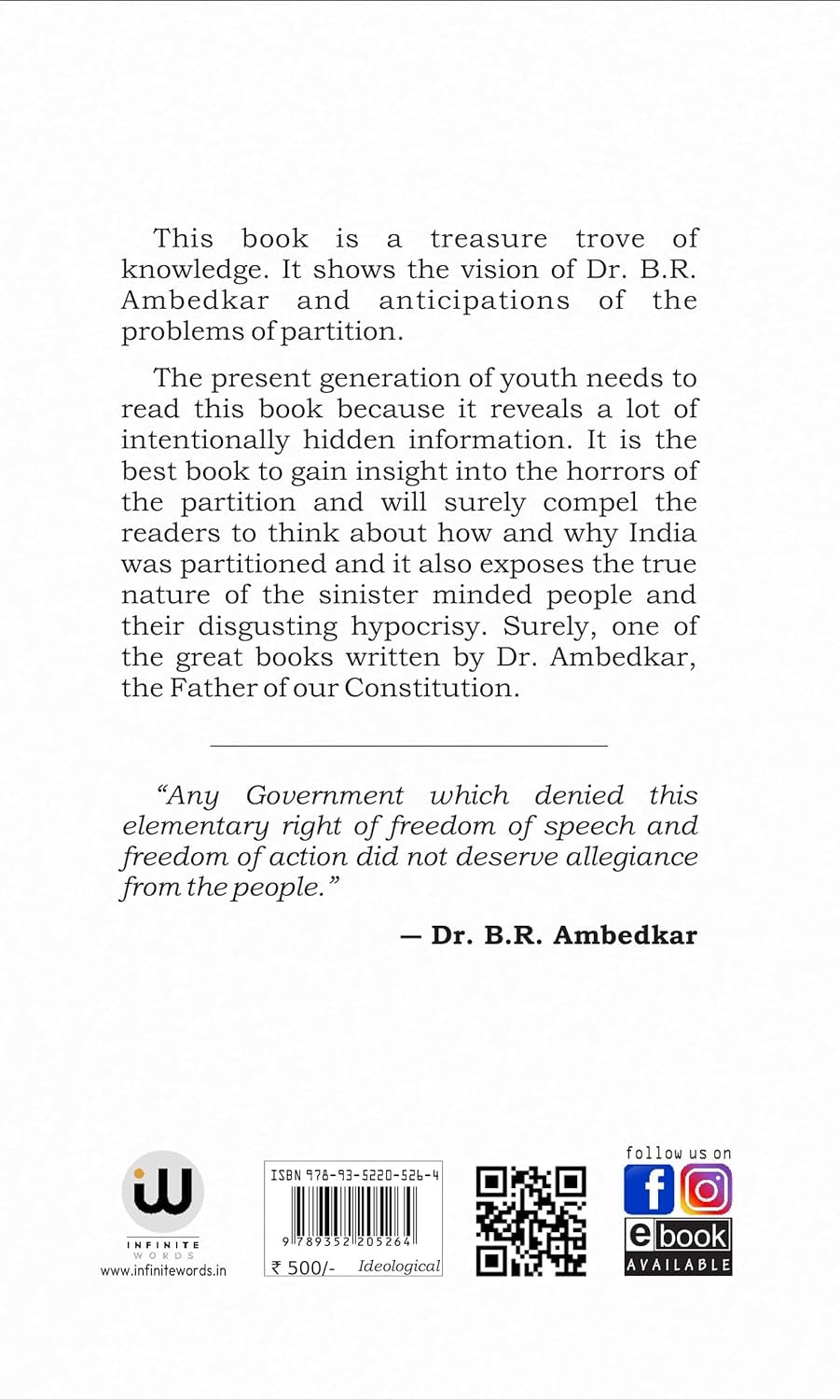 Pakistan Or The Partition Of India | Annihilation of Caste Combo | Dr. B.R. Ambedkar | Thoughts On Pakistan | English Paperback | The Original Edition | Book Books पाकिस्तान और भारत का विभाजन br Bhimrao in india castes works b r pride baba saheb Bheemrao Bheem Rao Bhim Problem Untouchables Ambedkar's all Writings Father Constitution Speeches Roy Hindi by Annotated Critical Navayana and other tharoor essays डॉ. बाबासाहेब आंबेडकर डा बाबा साहेब, डॉ भीमराव अम्बेडकर, अंबेडकर bharat ka vibhajan understanding mai + kaise bana shashi states and minorities waiting for visa Rupee Biography Autobiography Auto biography on Buddhism Buddha and his Dhamma Jaat Paat Ka Vinash पाकिस्तान और भारत का विभाजन अथवा athva bharat ka vibhajan atharva aur Annihilation of Caste with a reply to Mahatma Gandhi System Annhilation Cast Anhilation Matters Arundhati inhilation inhalation 1