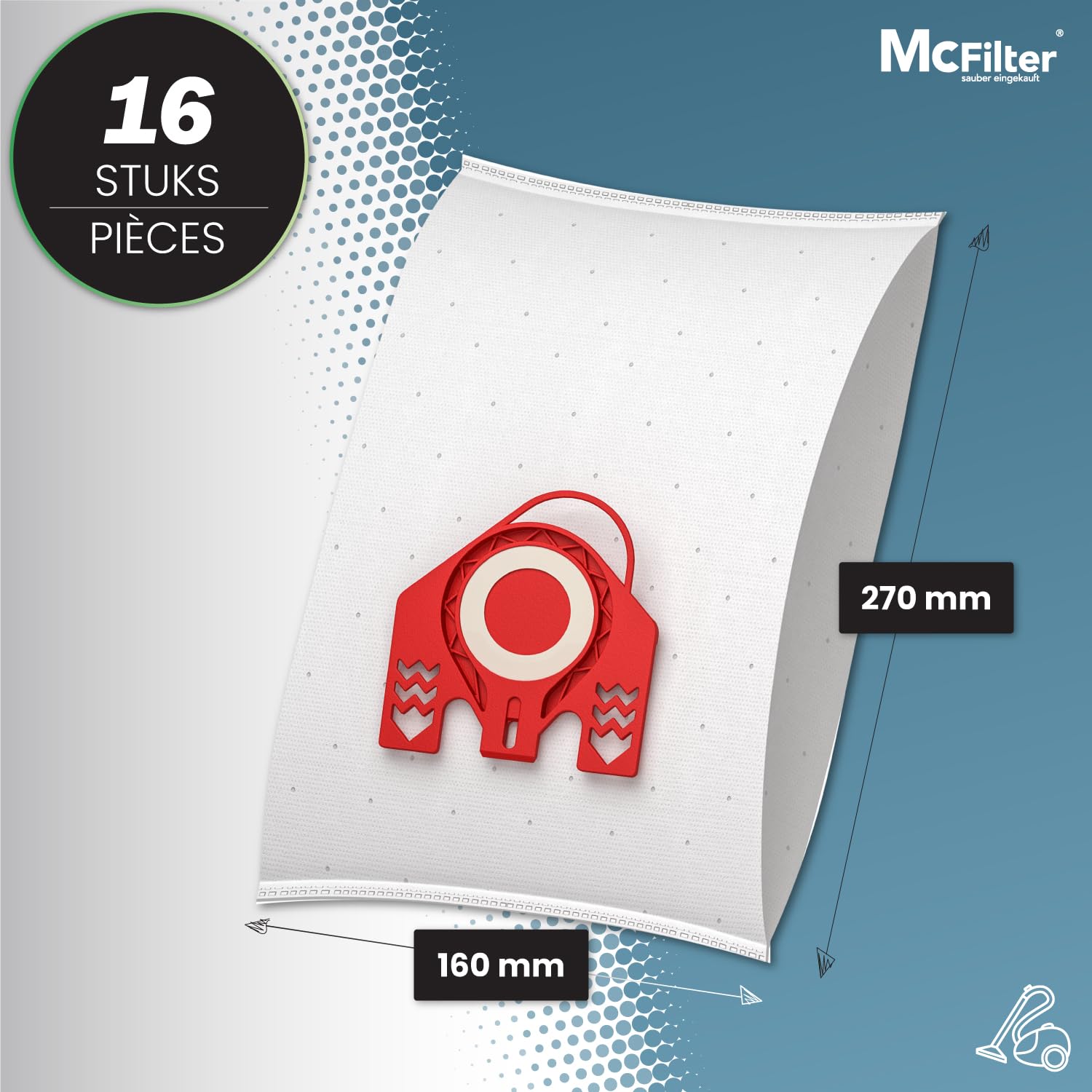 Miele type F/J/M microvezel 3D stofzuigerzakken 10 zakken 1 filter ( huismerk) Miele
