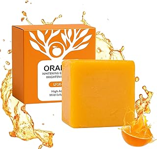 Jabón exfoliante de enzimas naranjas para car...