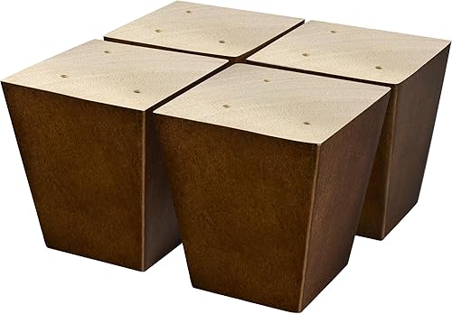AORYVIC Patas de sofá de madera de 3 pulgadas, patas de sofá universales, elevadores de cama, patas de repuesto para futón, otomana, asiento de dos