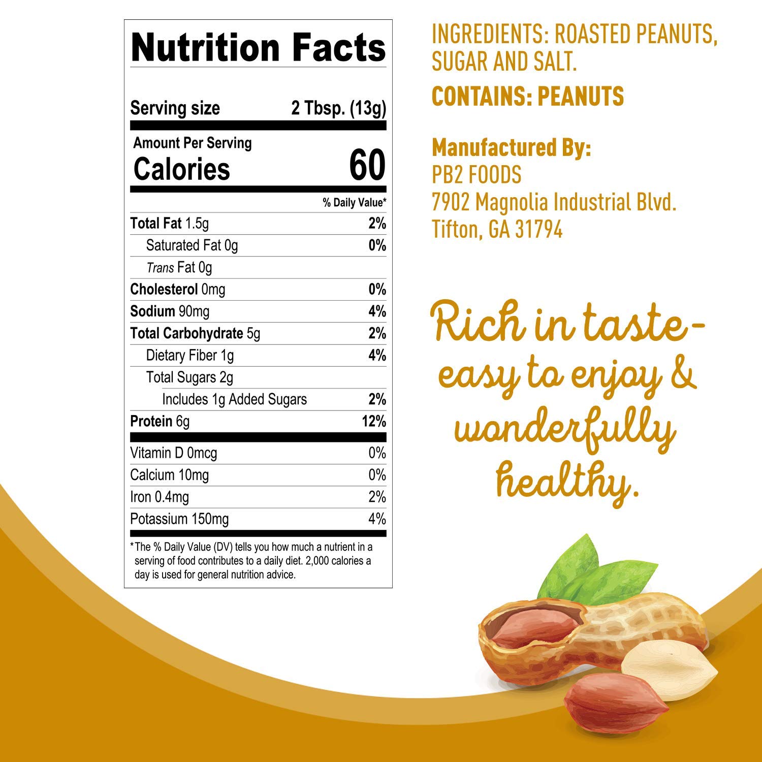 PB2 Bundle of Original PB2, Cocoa PB2 and Crunchy PB2-32 oz jars [Pack of 3]