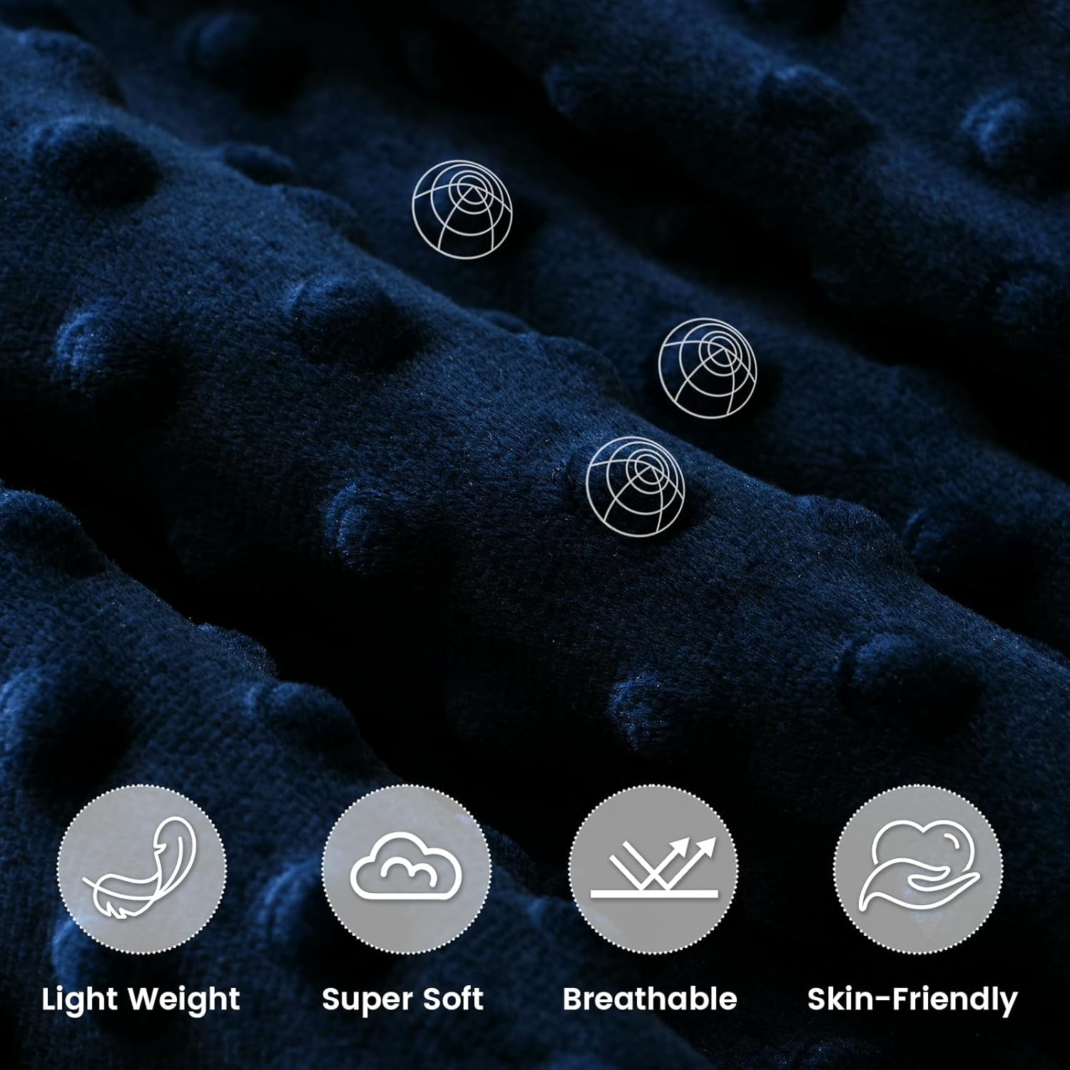 david's kids Micro Fleece Minky Baby Blanket for Boys Girls with Double Layer and Soothing Raised Dots, Breathable and Soft Lightweight Receiving Blanket for Newborns, 40x50 Inches, Flag - Image 5